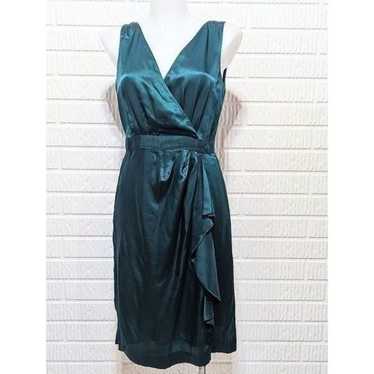 Banana Republic Size 4 100% Silk Teal Dress