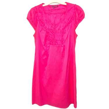 Calypso fuchsia silk dress hot pink Barbiecore M - image 1