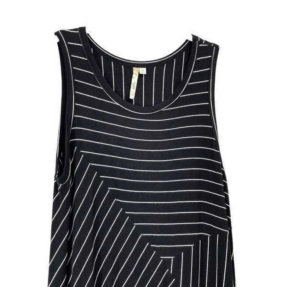 COMFY USA striped geometric asymmetric hem midi d… - image 2