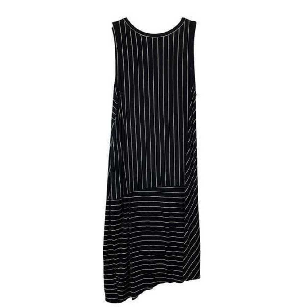 COMFY USA striped geometric asymmetric hem midi d… - image 5