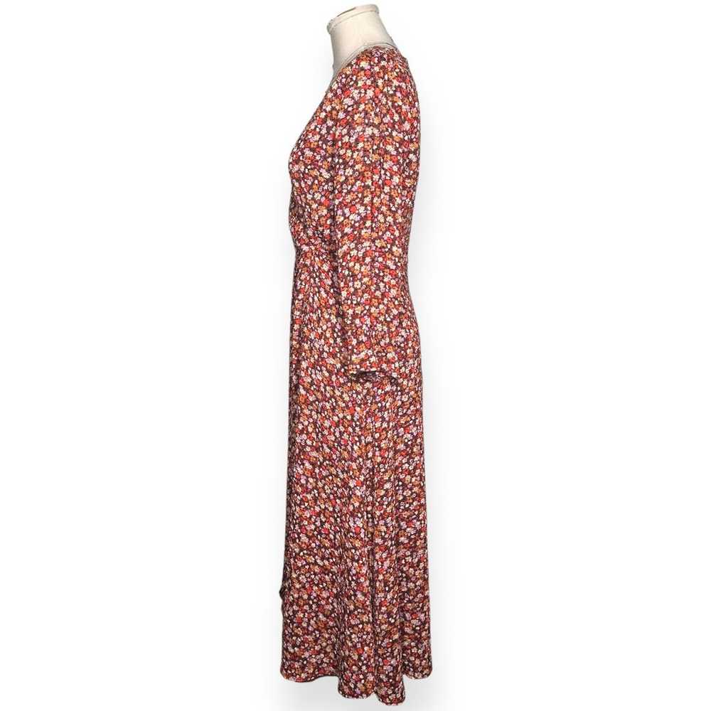 MADEWELL Faux Wrap Midi Dress Floral Clipdot Spri… - image 6