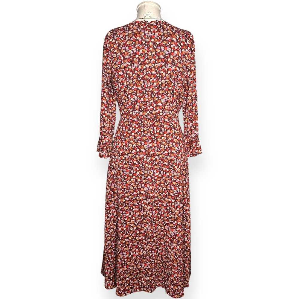 MADEWELL Faux Wrap Midi Dress Floral Clipdot Spri… - image 7