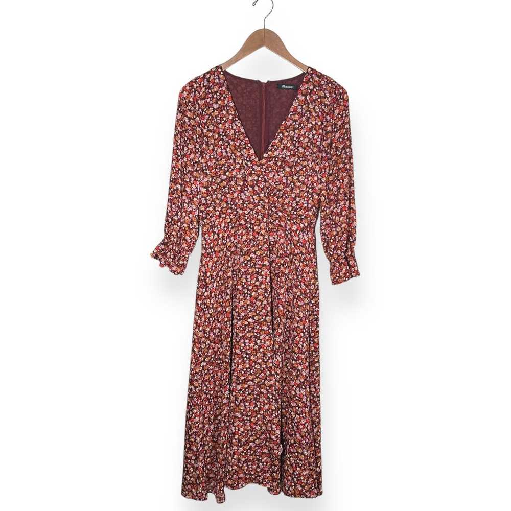 MADEWELL Faux Wrap Midi Dress Floral Clipdot Spri… - image 9