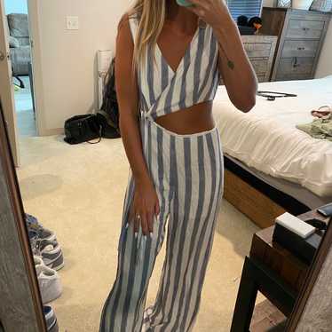 Vici striped jumpsuit