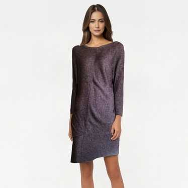 ZARA Knit Burgundy Metallic Knit  Tunic Dress/Swea