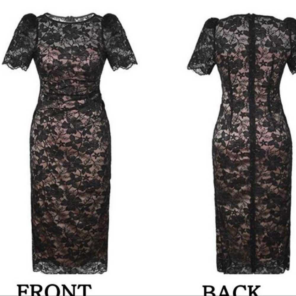 Ladies' Tight Dress Black Lace - image 1