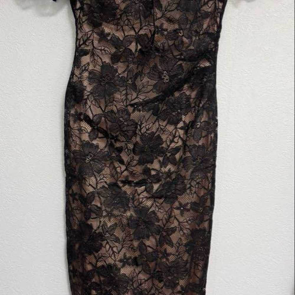 Ladies' Tight Dress Black Lace - image 7