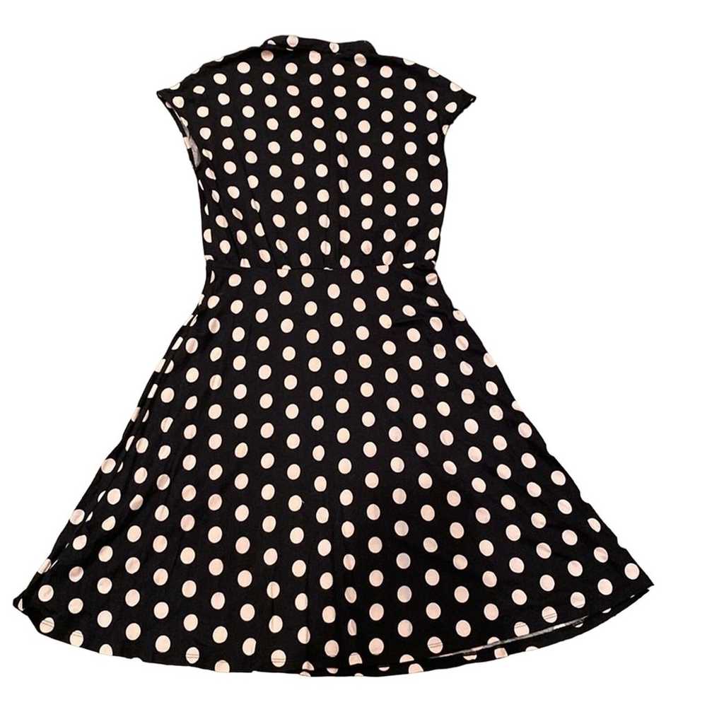 Boden Women's Flippy Jersey Dress Pink Polka Dot … - image 3