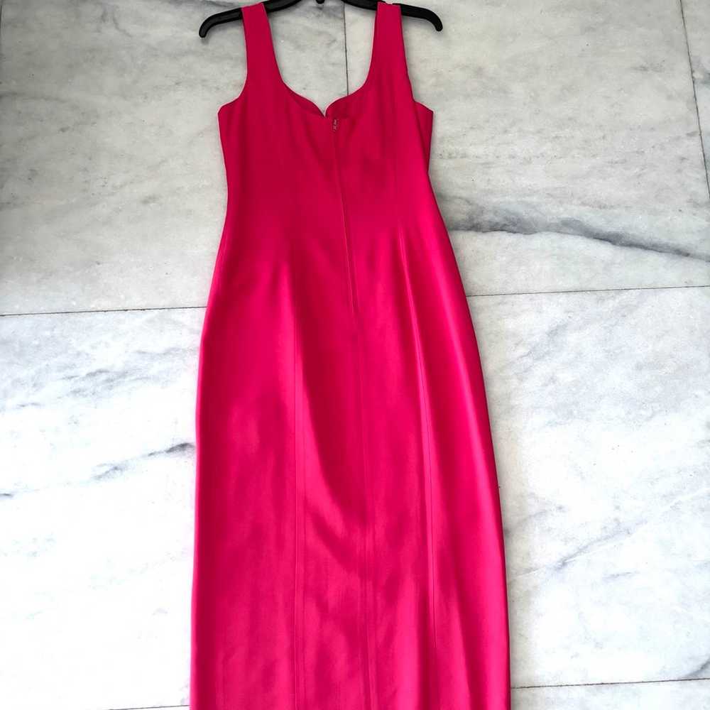 Vintage Donna Ricco Pink Gown Dress Slit Sweethea… - image 2