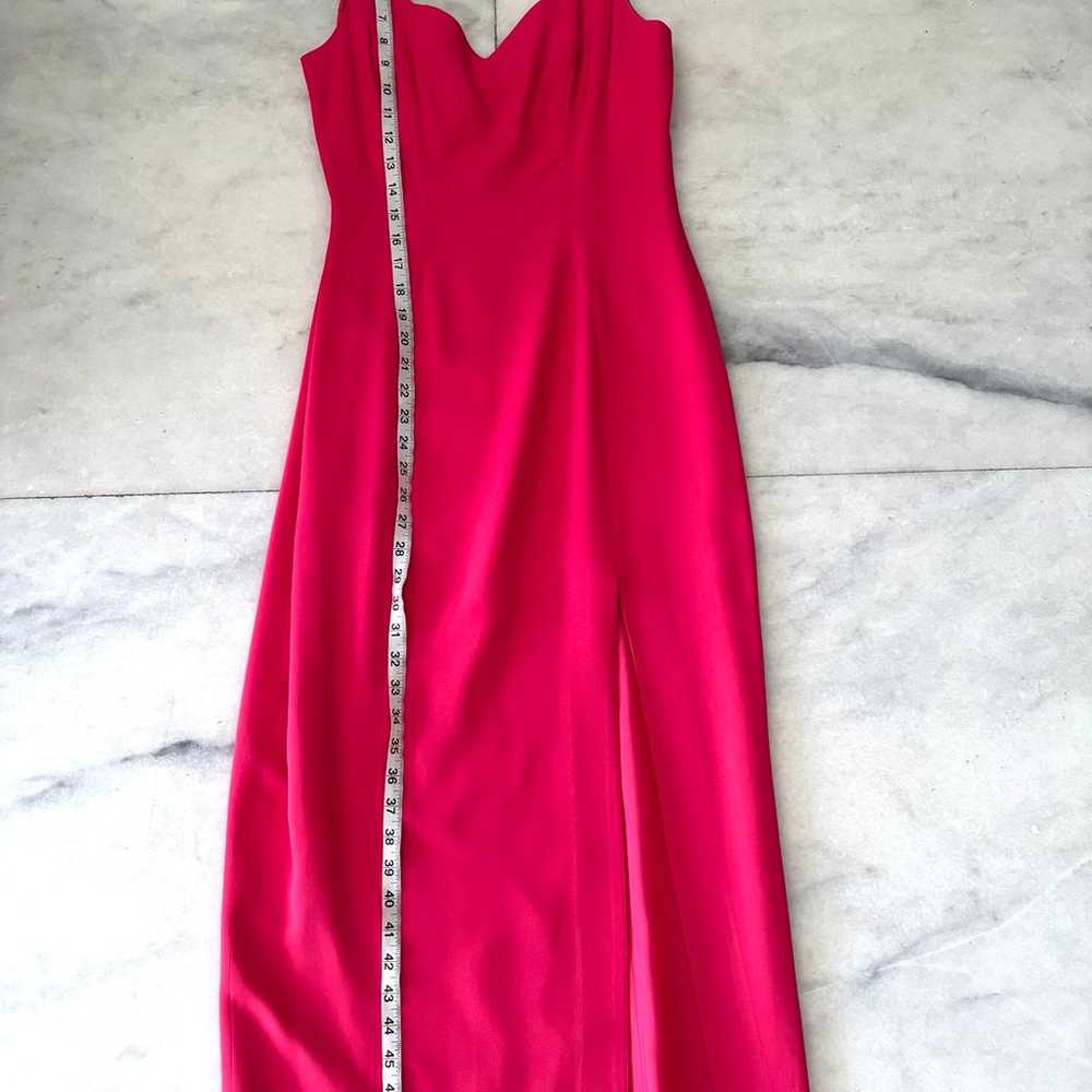 Vintage Donna Ricco Pink Gown Dress Slit Sweethea… - image 3