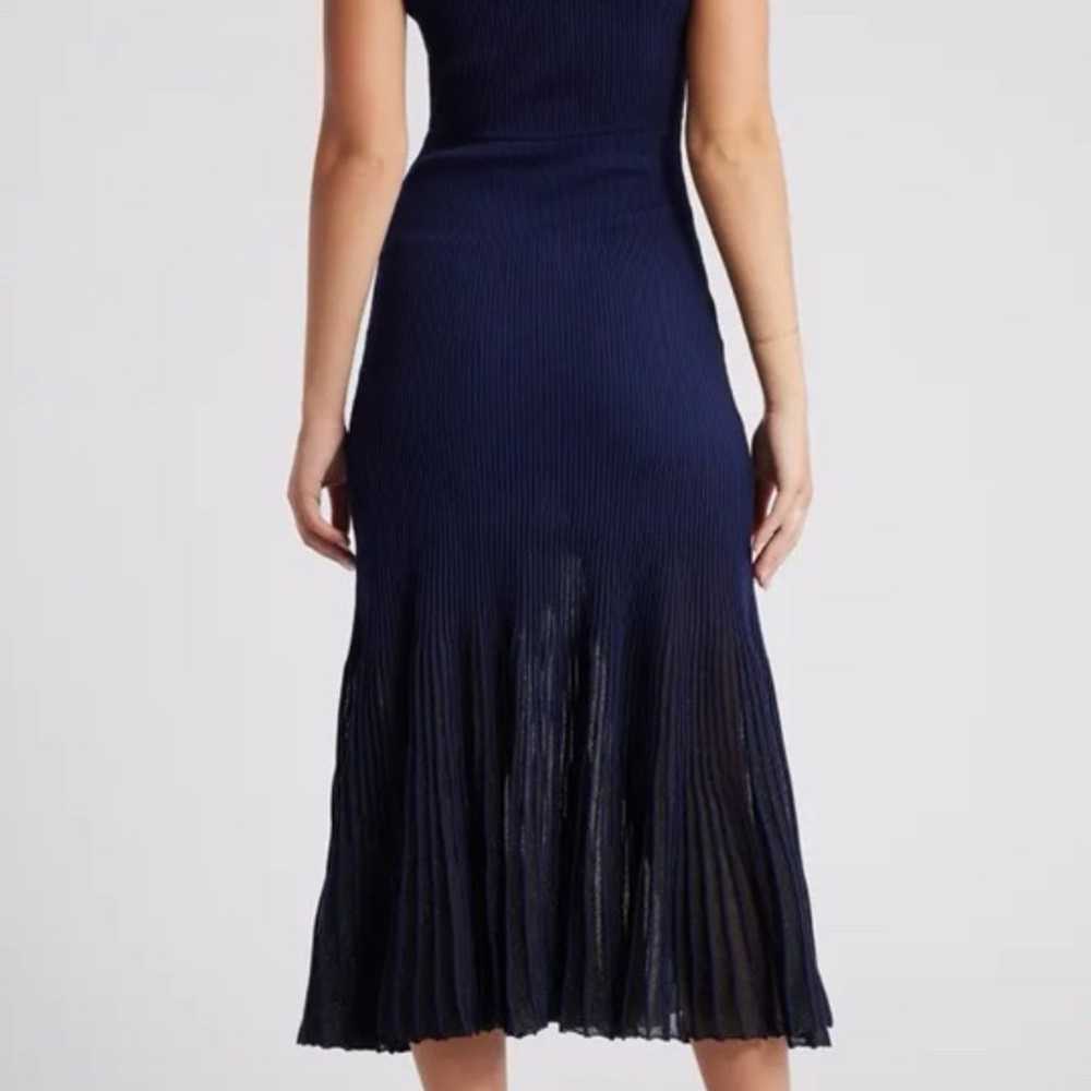 Moon River Metallic Sleeveless Rib Sweater Dress … - image 2