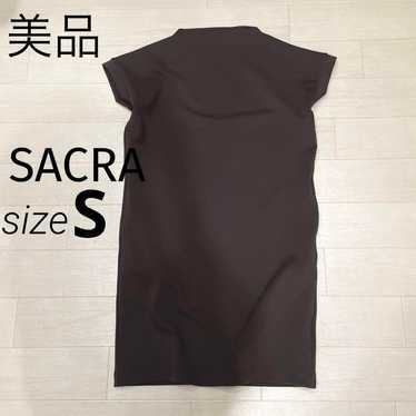 Beautiful item SACRA / Sakura Ponte Dress S Brown - image 1