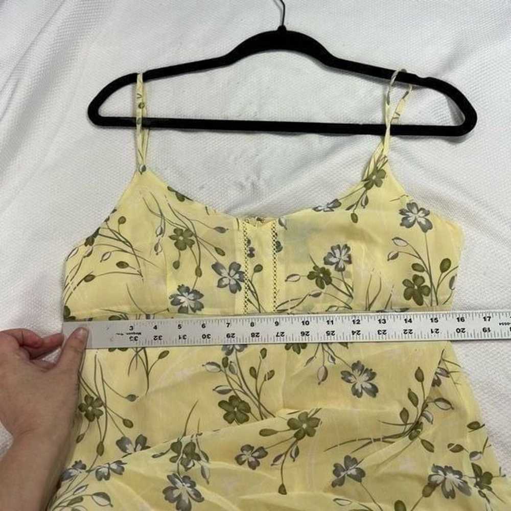 90’s American Eagle Yellow Ditzy Floral Spaghetti… - image 6