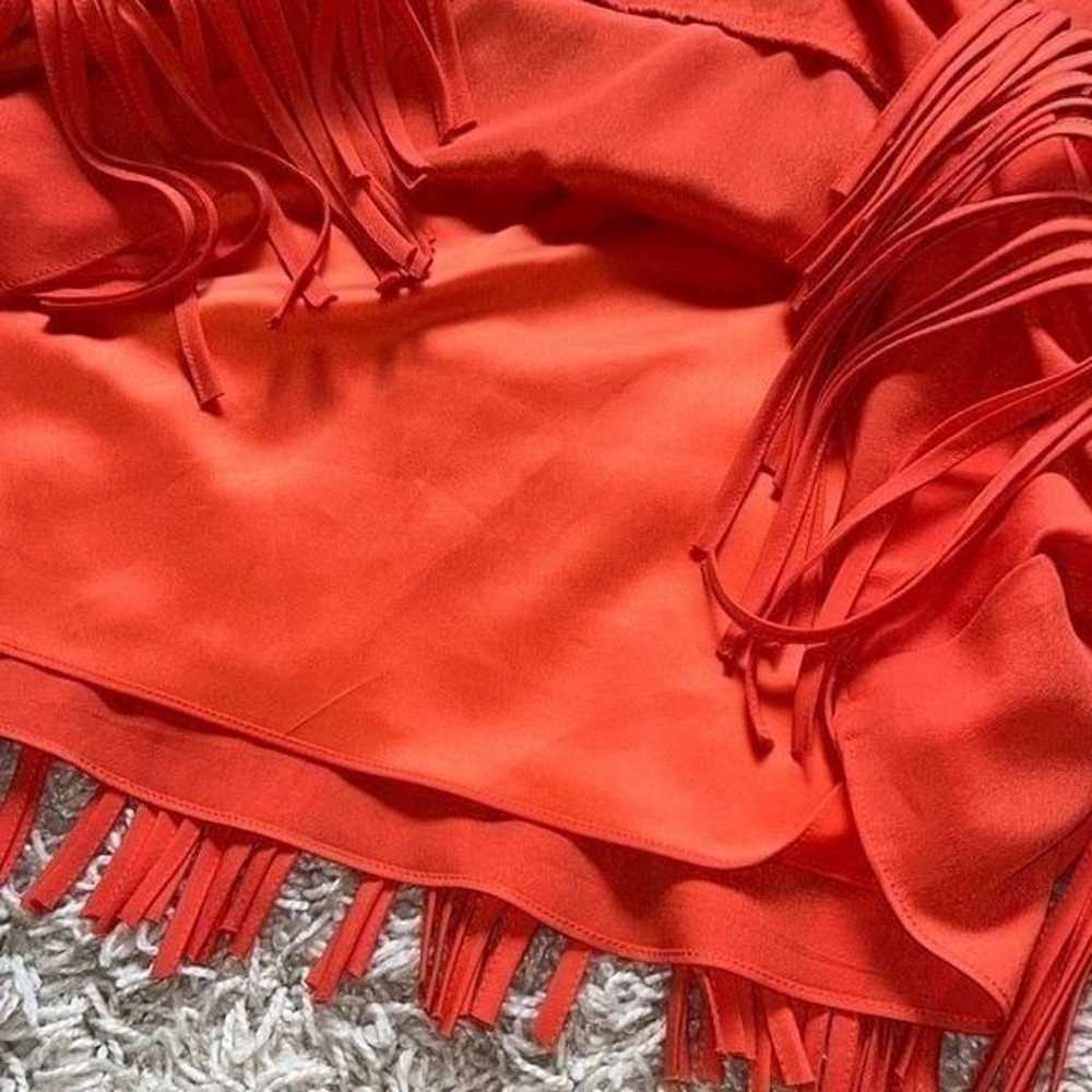 Amazing Vince Camuto Women's Orange Tiered Fringe… - image 12