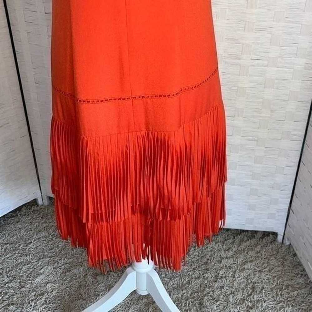 Amazing Vince Camuto Women's Orange Tiered Fringe… - image 5