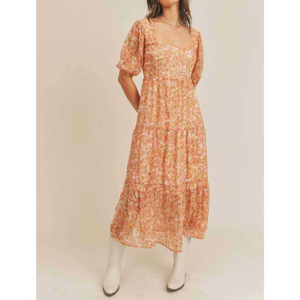 NEW Sadie and Sage Bohemian Citrus Maxi Dress In … - image 1