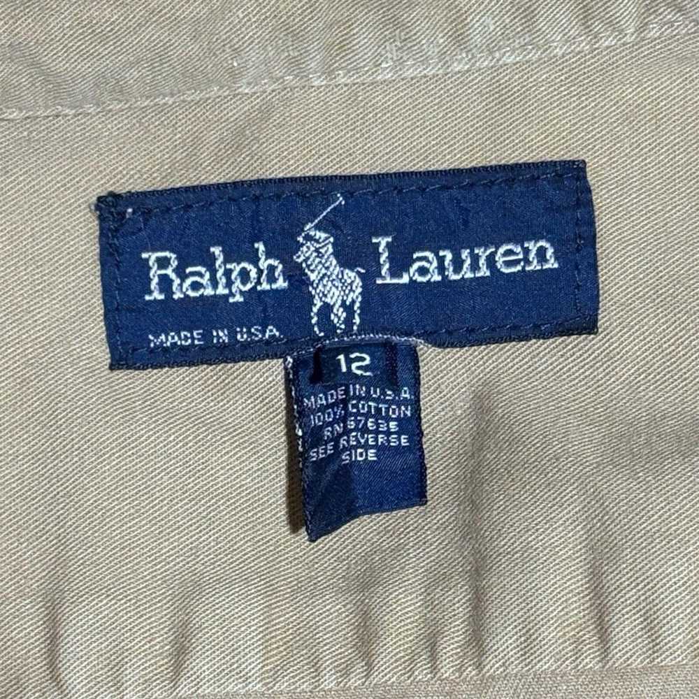 Vintage Ralph Lauren Khaki Safari Style Epaulette… - image 9