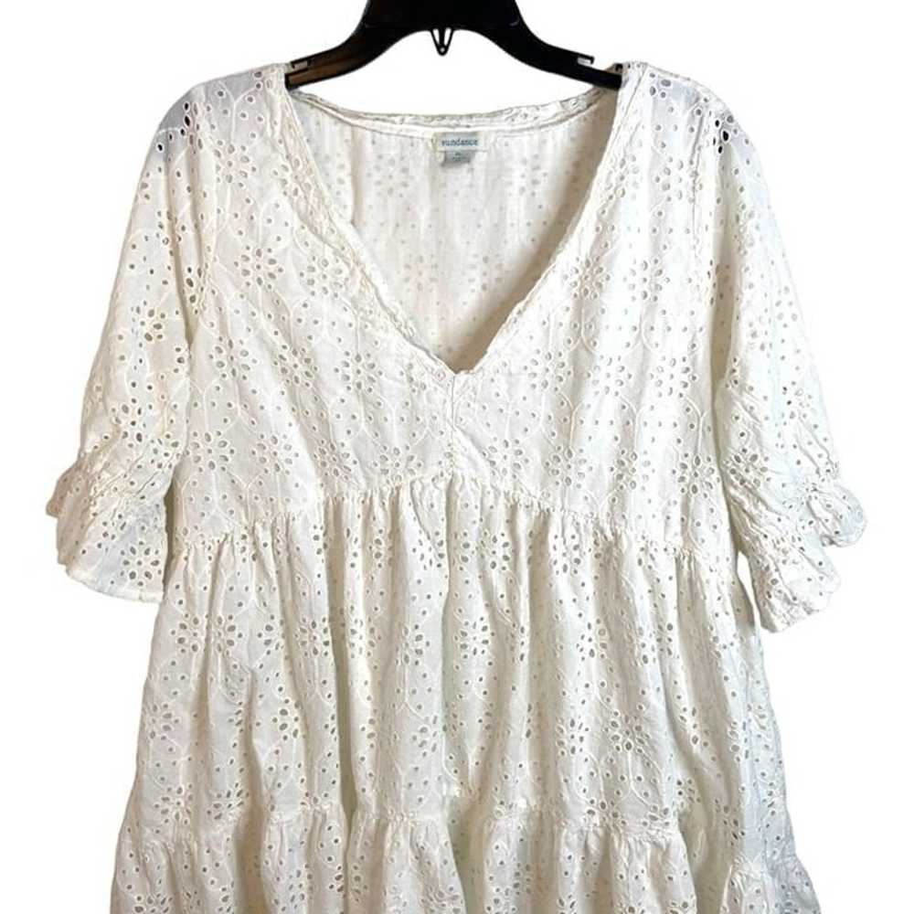 Sundance petite large Jasmine Tiered eyelet dress… - image 5