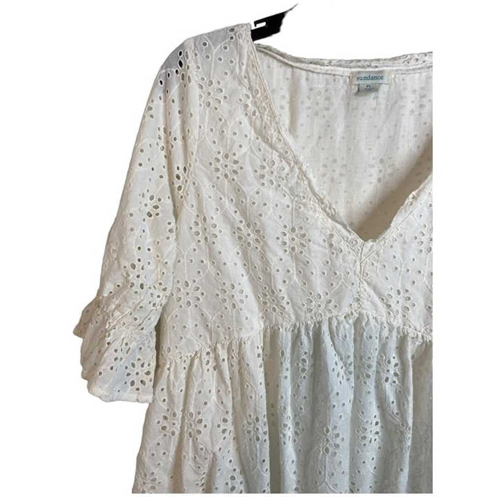 Sundance petite large Jasmine Tiered eyelet dress… - image 6