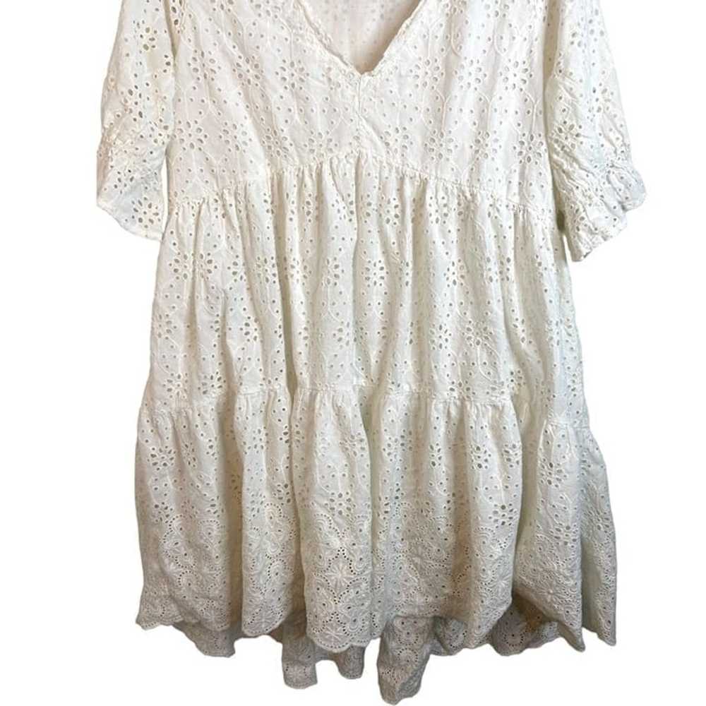 Sundance petite large Jasmine Tiered eyelet dress… - image 7