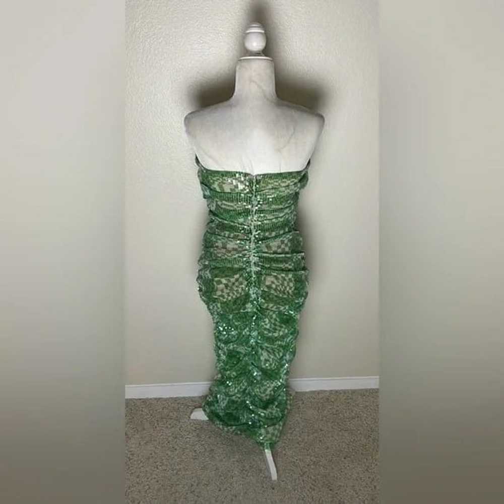 H:ours - Strapless Sequin Maxi Dress - image 6