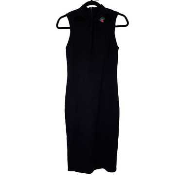 Vince Camuto dress mock twist sleeveless black siz