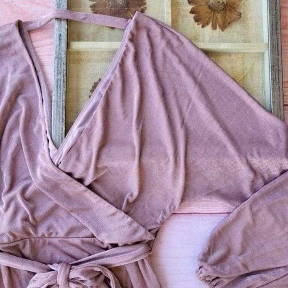 Petal & Pup Dusty Rose Pink Qasem Surplice Fitted… - image 10