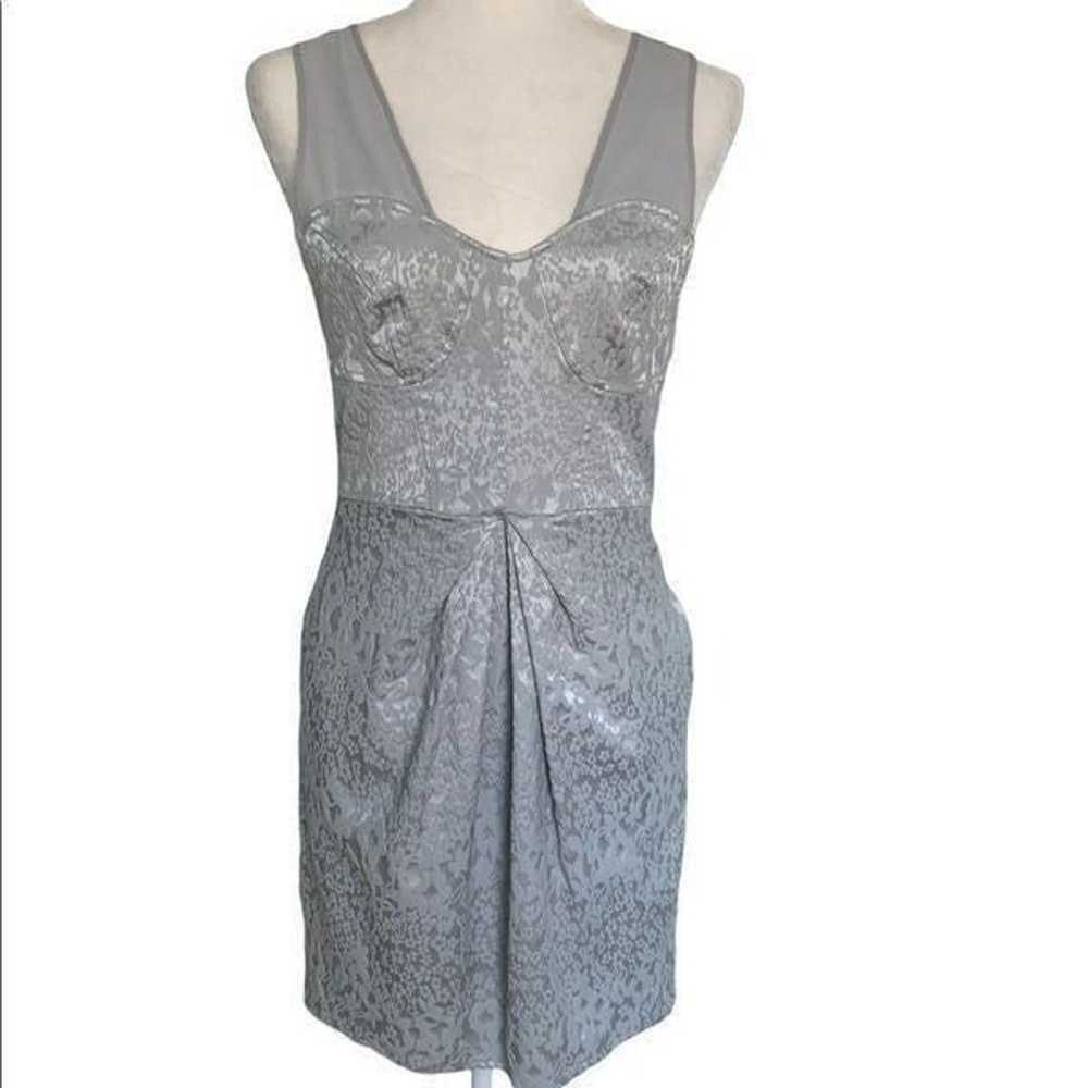 Walter Baker Silver Corset Top Mini Dress| Size M - image 1