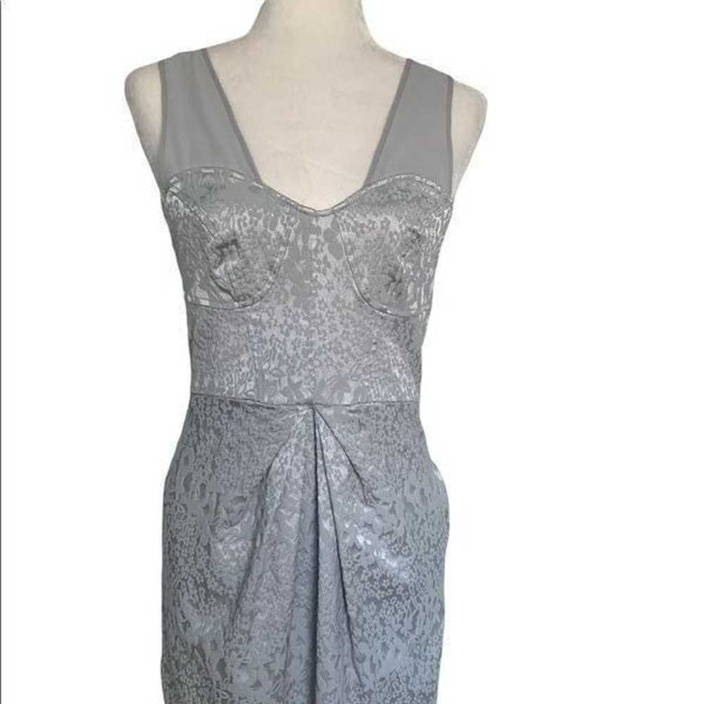 Walter Baker Silver Corset Top Mini Dress| Size M - image 2