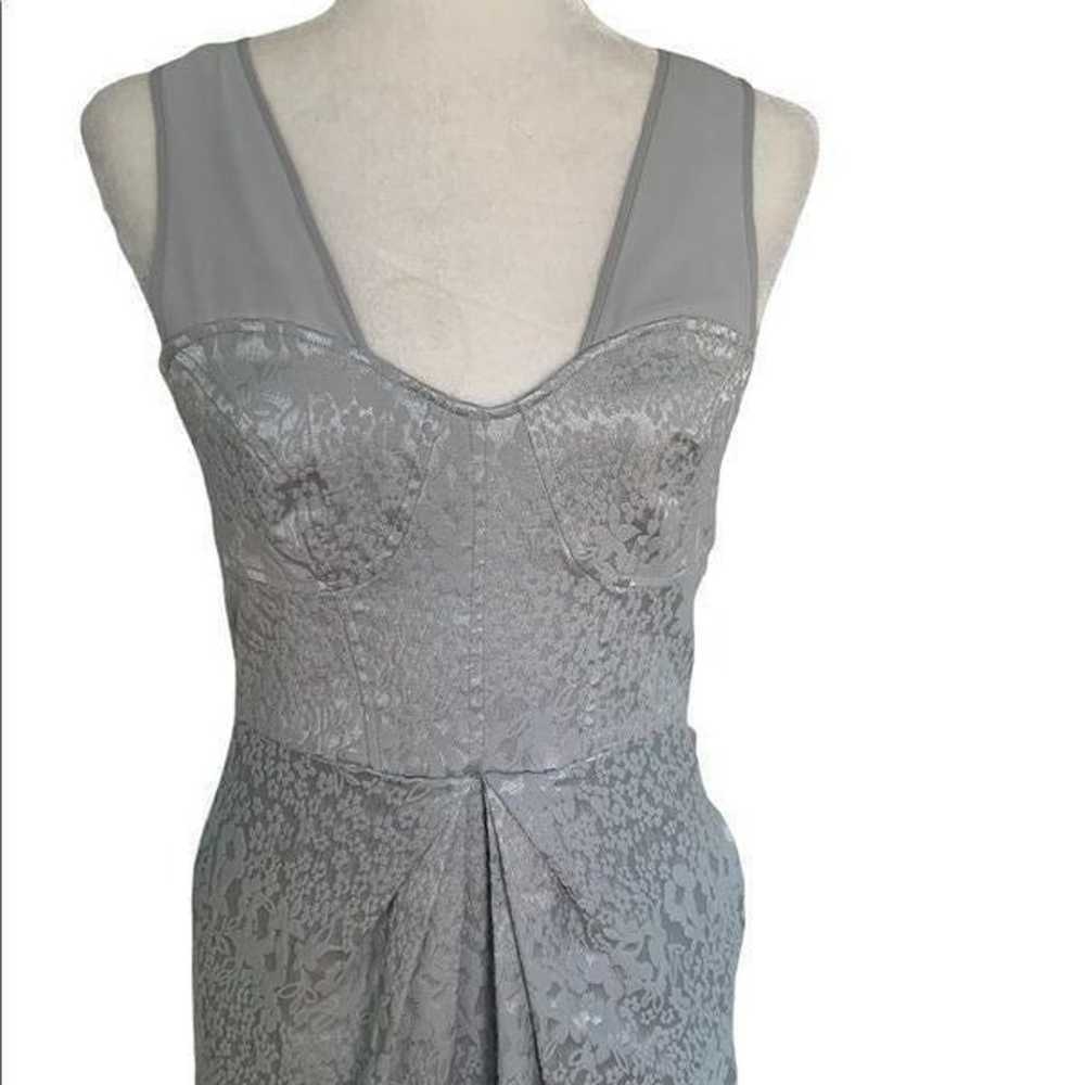 Walter Baker Silver Corset Top Mini Dress| Size M - image 3