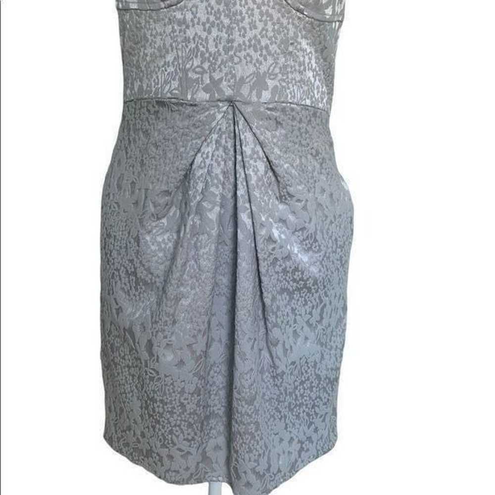 Walter Baker Silver Corset Top Mini Dress| Size M - image 4