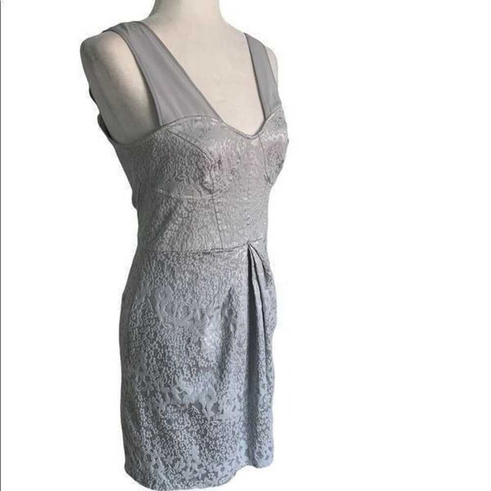 Walter Baker Silver Corset Top Mini Dress| Size M - image 6