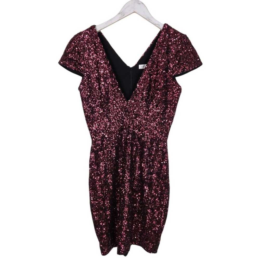 DRESS THE POPULATION Dress Womens Large Berry Zoe… - image 1