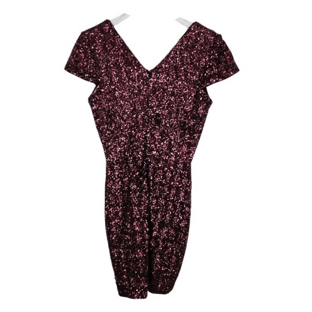 DRESS THE POPULATION Dress Womens Large Berry Zoe… - image 2