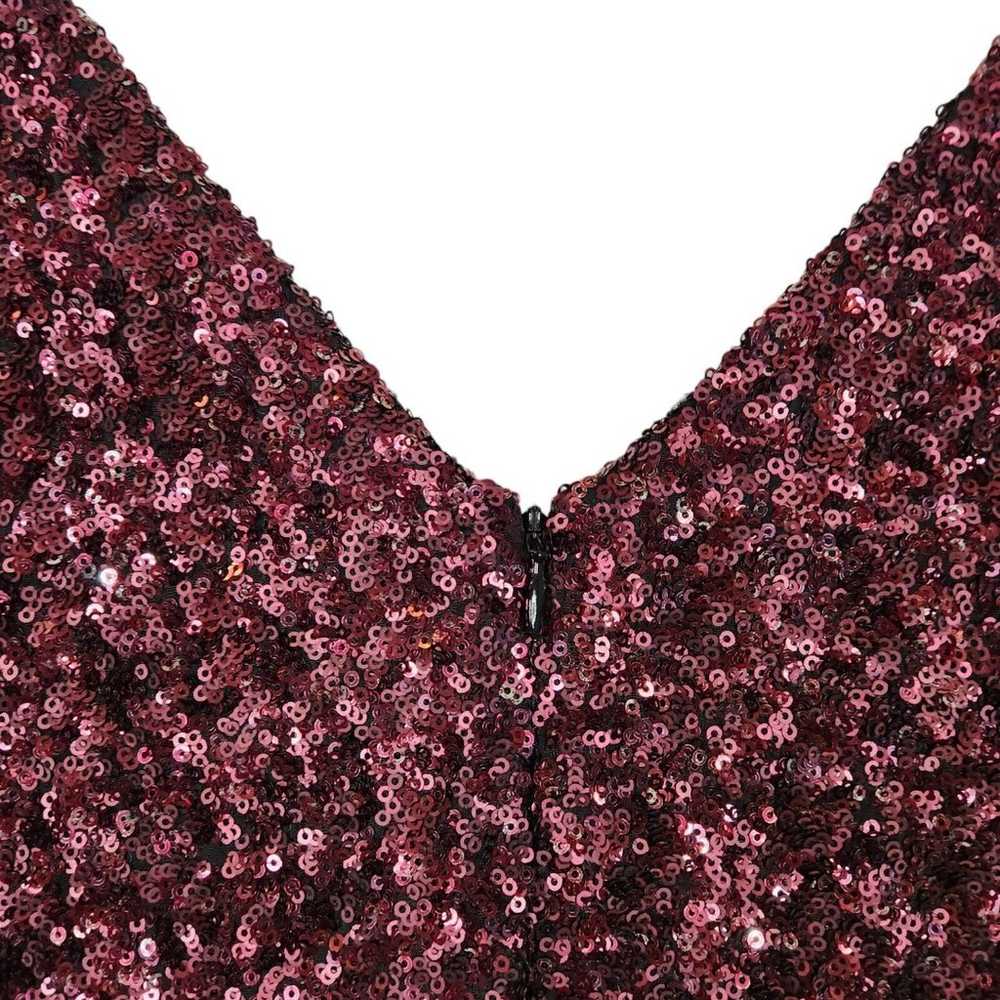 DRESS THE POPULATION Dress Womens Large Berry Zoe… - image 5