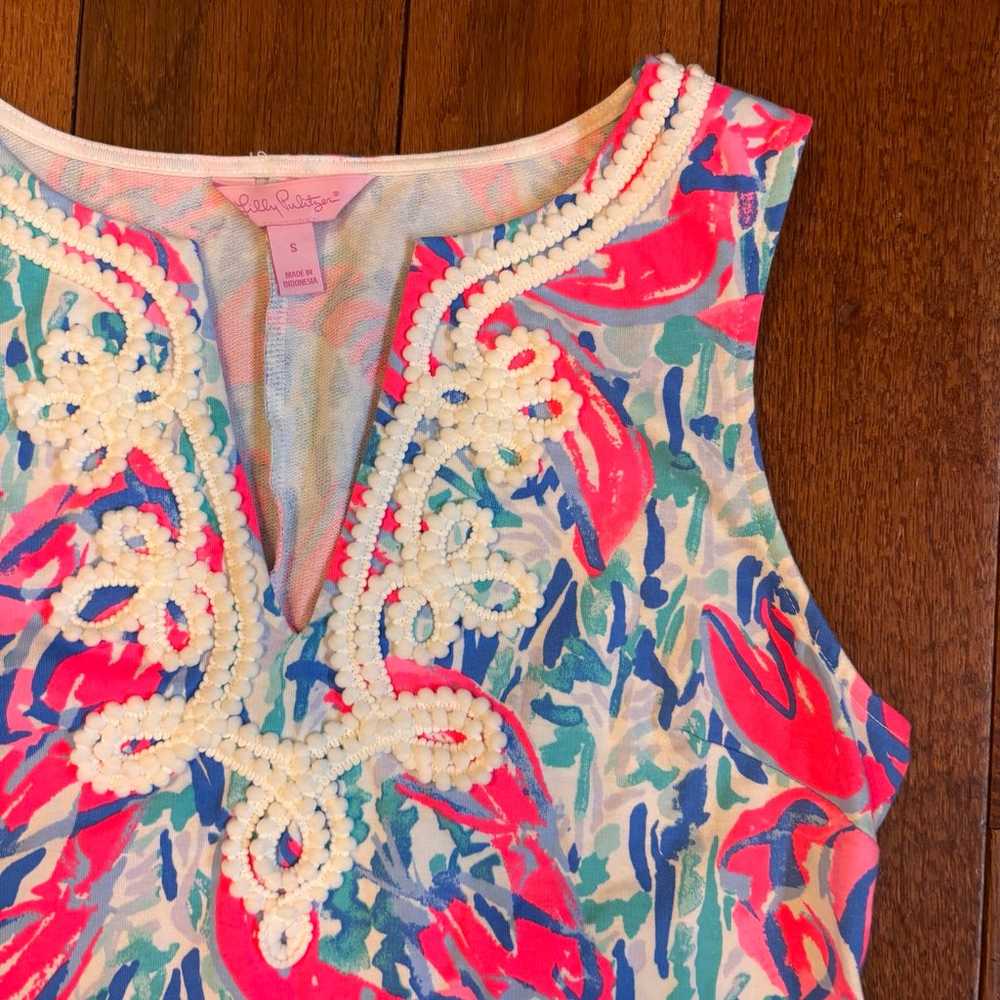 Womens Lilly Pulitzer Cosmic Coral Cracked Up Lob… - image 3