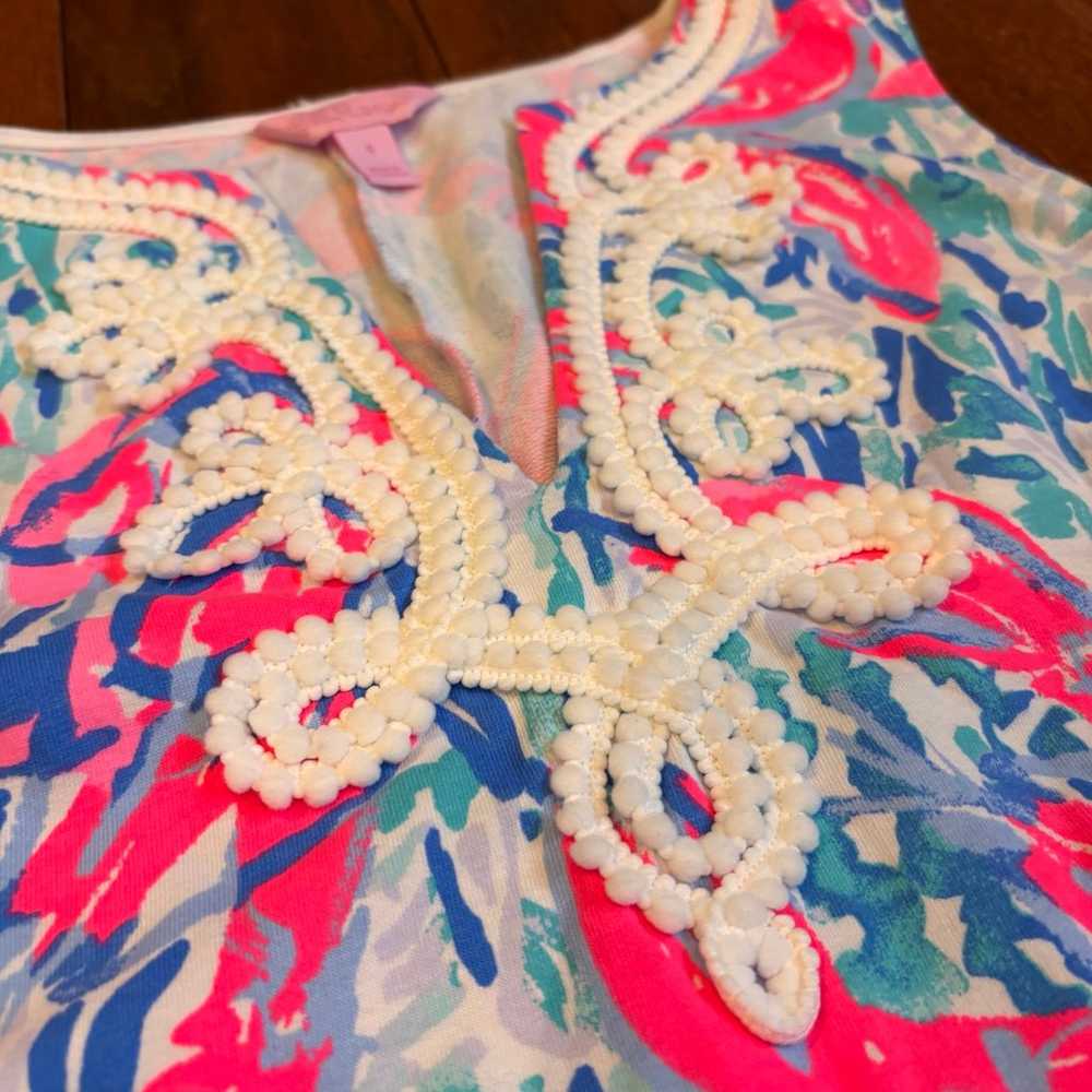 Womens Lilly Pulitzer Cosmic Coral Cracked Up Lob… - image 4