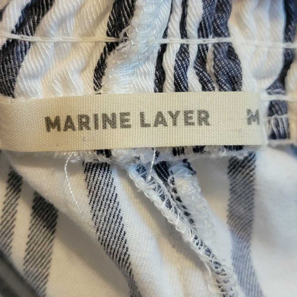 Marine Layer Short Sleeve Off The Shoulder Stripe… - image 10