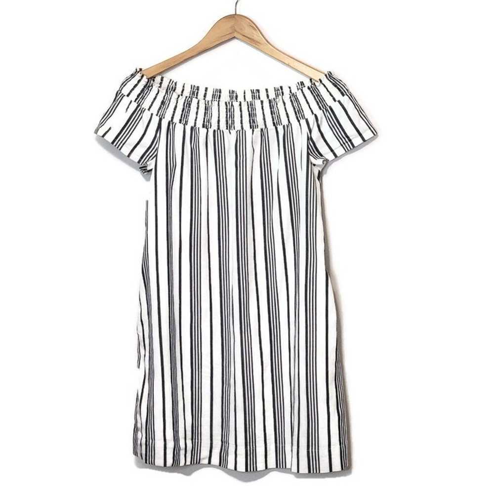 Marine Layer Short Sleeve Off The Shoulder Stripe… - image 2