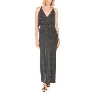 VINCE CAMUTO Black Glitter Knit Full-Length Eveni… - image 1