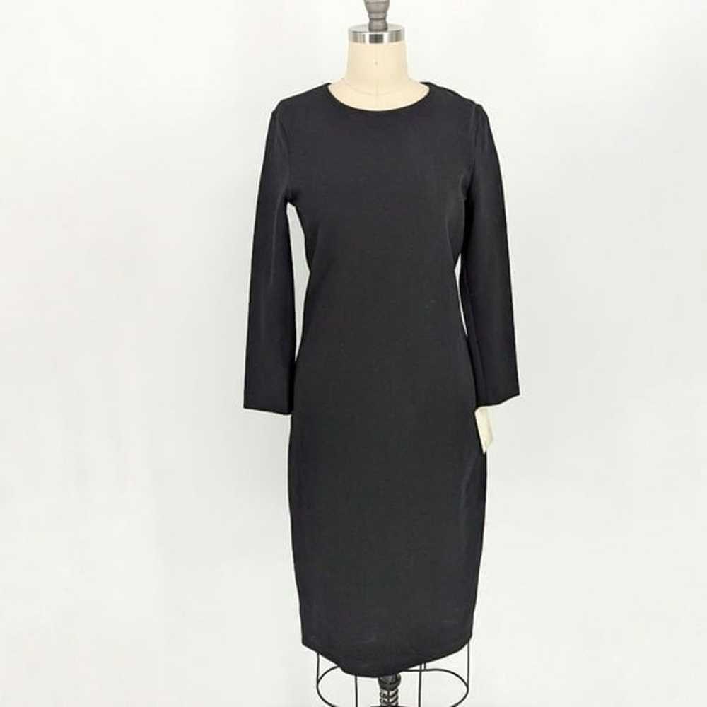 Vince Knit Shift Dress Black S long sleeves prepp… - image 1