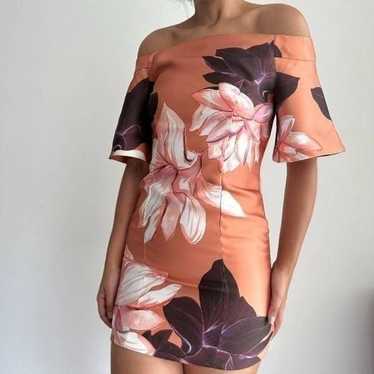 Keepsake The Label Floral Off The Shoulder Dress