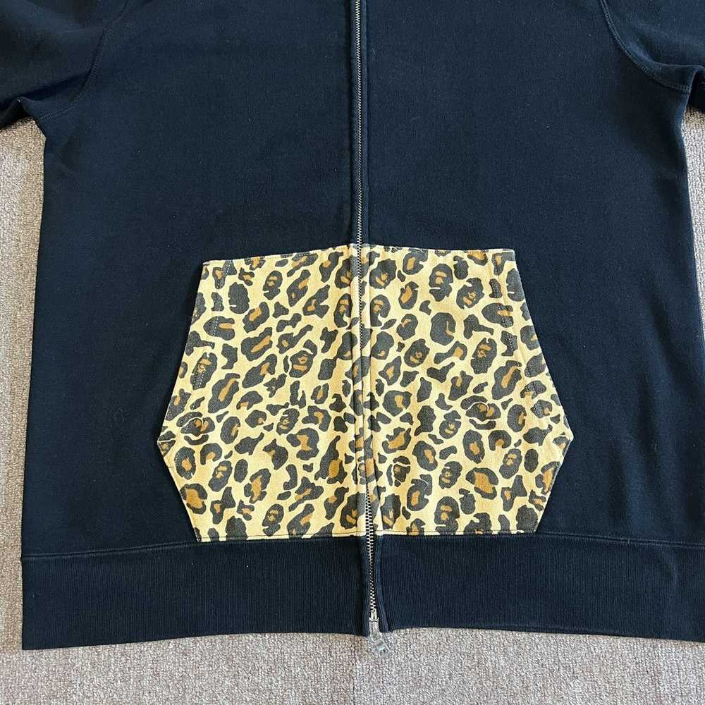 Bape Leopard Camo Shark Full Zip Hoodie - image 10