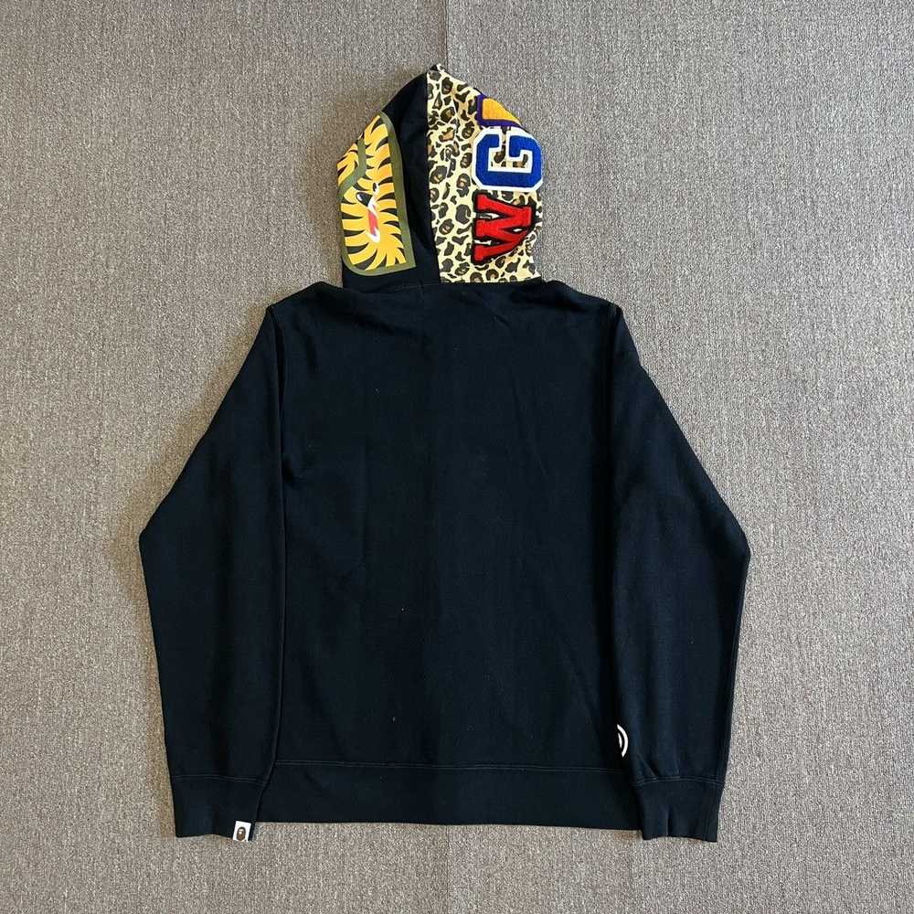 Bape Leopard Camo Shark Full Zip Hoodie - image 2