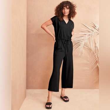 Eileen Fisher Stretch Tencel Jersey Knit Jumpsuit 