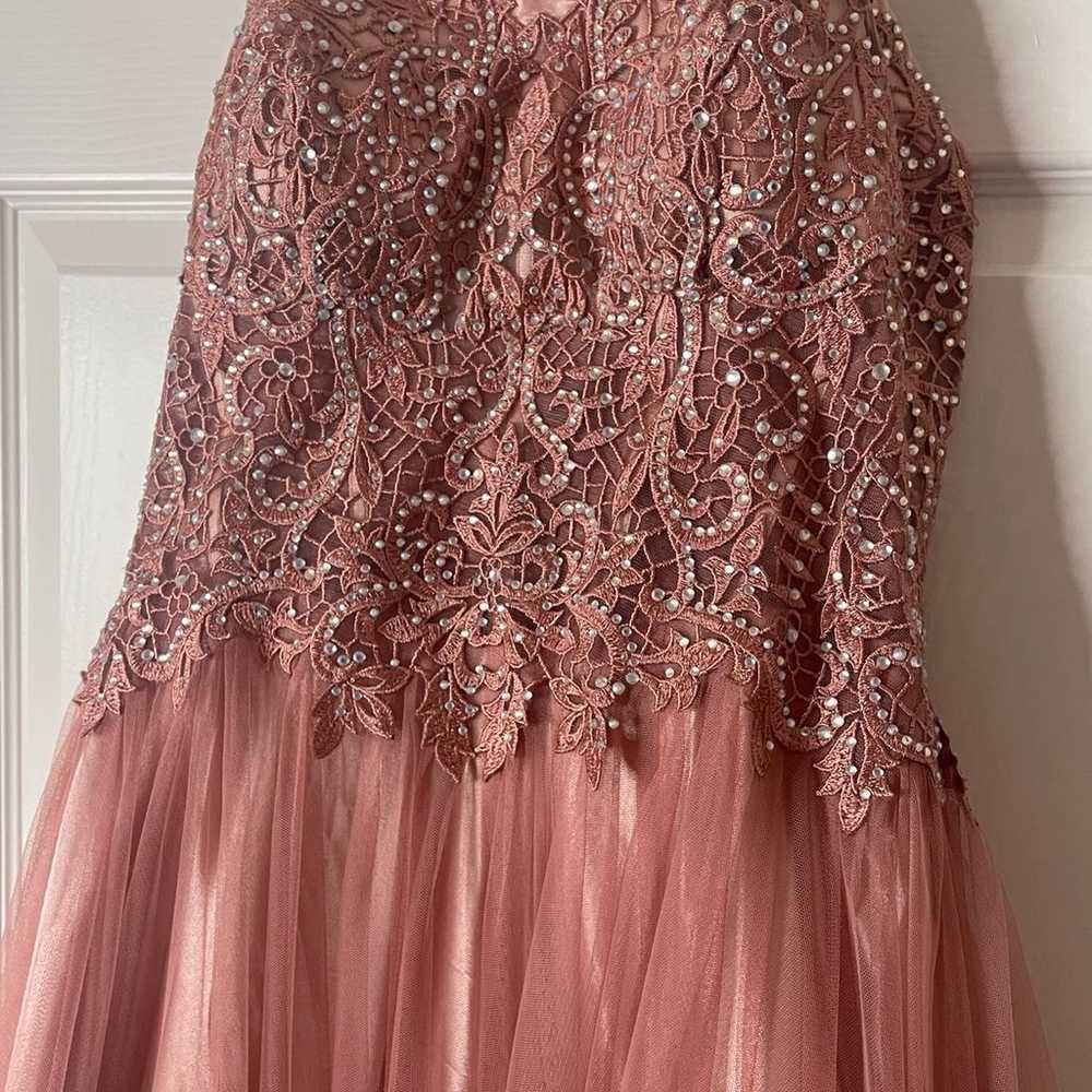 Blondie Nites Pink Tulle Prom Dress with Corset B… - image 2