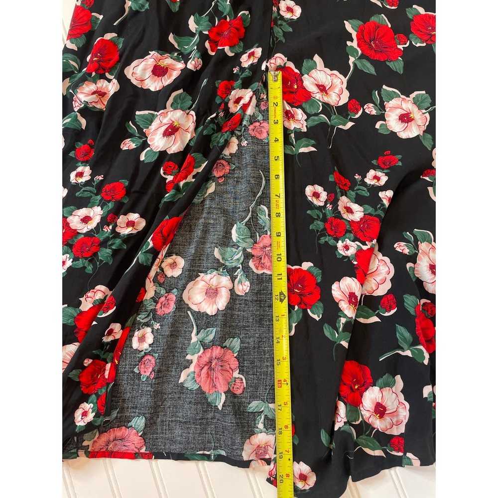 Modcloth Inspired Spirit Floral Maxi Dress Black … - image 5