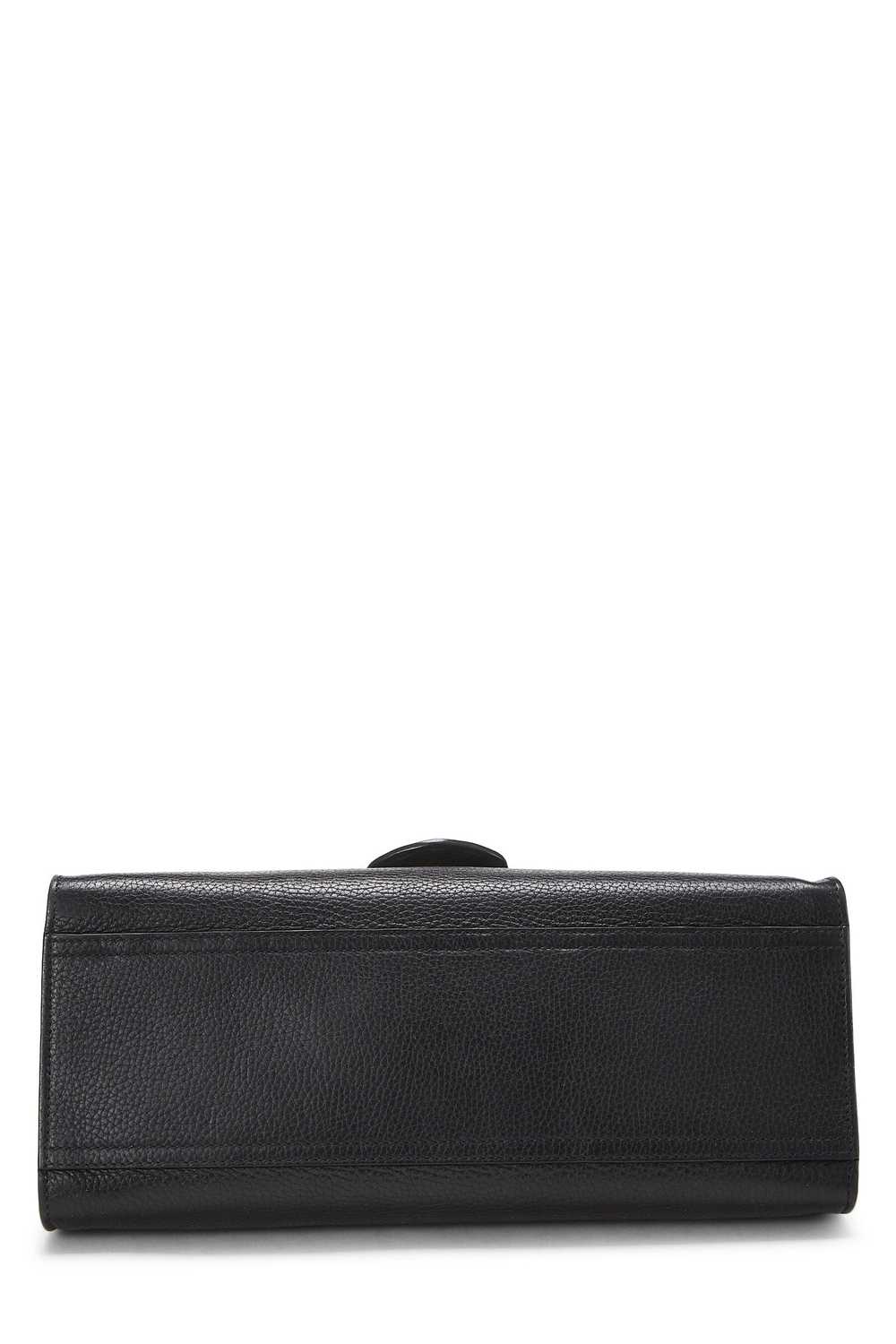 Black Leather GG Marmont Top Handle Flap Bag Smal… - image 5