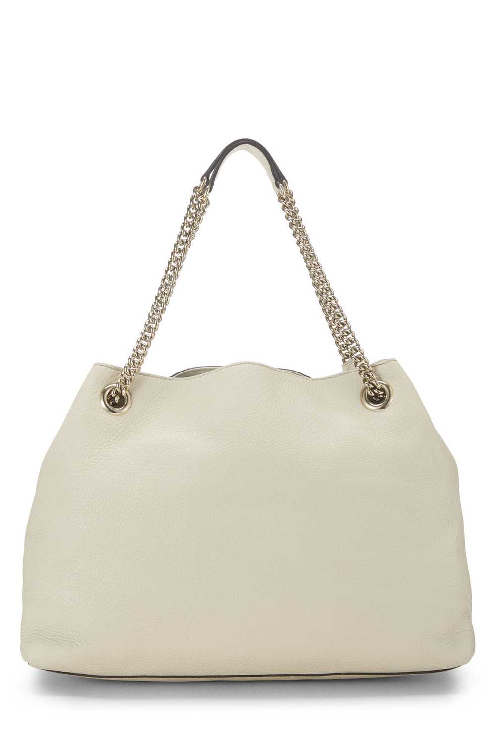 Cream Leather Soho Chain Tote Send in SMS Send in… - image 4