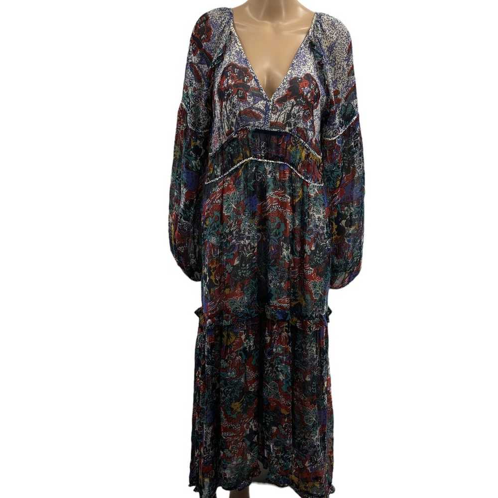 Anthropologie Maeve Annabella Boho Tiered Maxi Dr… - image 5